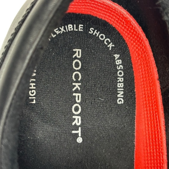 Rockport Black Leather Lace Oxford Lightweight Flexible Shock Absorbent Size 12 main image 5
